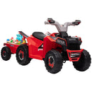6V Electric Toy Car with Trailer, Dual Direction Drive, Durable Wheels
