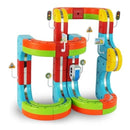 Electric Train Playset with DIY Tracks for Kids Aged 4-8, 82 Pieces