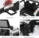 Chic White 2-Person Electric Truck with Remote and Music for Children