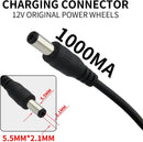 12V Charger for Children's Ride-On Toy Cars, Class 2 Battery Power Supply