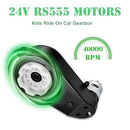 High-Speed 24V Motor Gearbox Upgrade for Ride-On Toys, 40000RPM