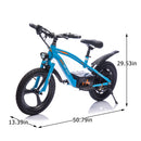 300W Kids Electric Dirt Bike with 16in Wheels, 12.43 MPH Speed, Power Display, and Brakes
