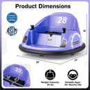 12V Electric 360° Rotating Bumper Car Toy for Toddlers with Remote Control