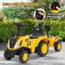 Caterpillar Licensed Kids Foot-to-Floor Ride-On Tractor with Shovel