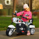 Electric Chopper Motorbike for Kids, White 6V Ride-On Toy