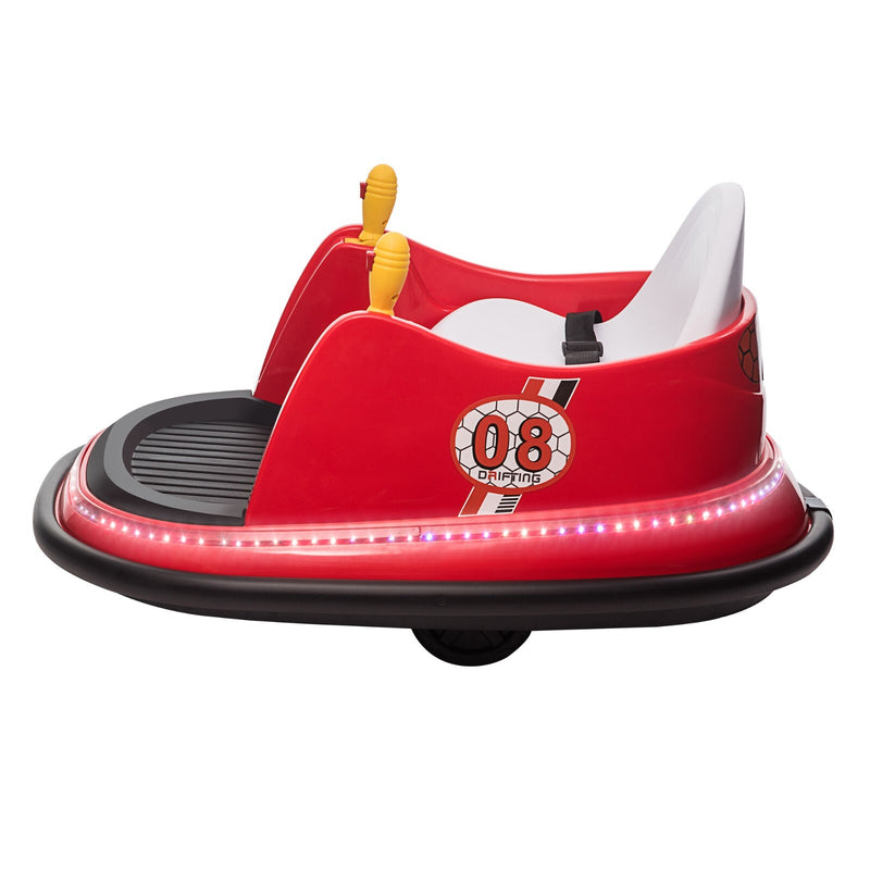 6V Remote Control Ride-On Bumper Car for Toddlers with Flashing Lights