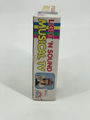 Vintage 1990s Funrise Light 'N Sound Musical TV Toy with 12 Songs in Yellow