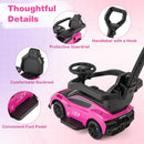 Maserati Licensed 3-in-1 Push and Ride Foot-to-Floor Sliding Car for Kids