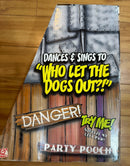 Gemmy Animated Plush Dog Party Dancer Sings "Who Let The Dogs Out" Vintage