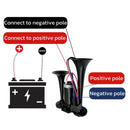 600DB 12V Dual Electric Air Horn for Trucks - Super Loud Sound