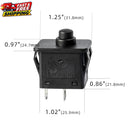 2 Pack 6V 12V 2Pin Plunger Foot Pedal Accelerator Switch for Children's Ride-On Vehicles