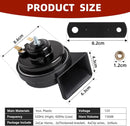 130Db Snail Car Horn Kit with High and Low Tones (Universal Fit)
