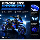 12V Battery Operated Kids' Ride-On Motorcycle with Illuminated Wheels
