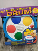 1998 KIDS TT TUNES ELECTRONIC DRUM WITH STICKS FOR AGES 3 AND UP