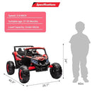 Kids' Red 24V Dual-Seater Electric UTV Car
