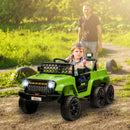 12V Electric Ride-On Vehicle for Kids with 4 Motors, 2WD/4WD, Remote Control, and Camouflage Design
