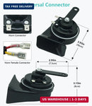 12V Universal Dual Tone Electric Car Horn - Super Loud and Waterproof