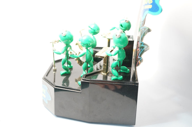 Vintage 1989 Green Machine Frog Band Toy with Working Lights, Sound-Activated Features