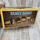 Retro Yellow Battery-Operated Fancy Buggy Kit with Unused Stickers