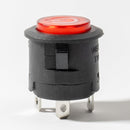 WEELYE Bumper Cars Push Button Power Start Switch - 6V/12V Red Circle (2 Pack)