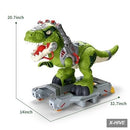 Dinosaur Push Ride-On Toy Car for Kids with Lights, Music, and Smoke Effects