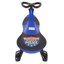 Blue Police Ride-On Car for Children 3 Years and Up