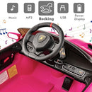 Lamborghini Veneno 12V 4WD Electric Pink 2-Seater Ride-On Car for Kids