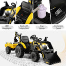 12V Electric 3-in-1 Kids Ride-On Excavator and Bulldozer with Remote and Trailer