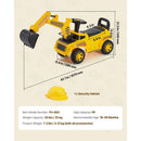 Yellow Excavator Digger Ride-On Car for Toddlers