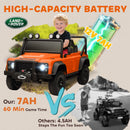 12V Remote Control Orange Land Rover Defender 110 SVX Ride-On for Kids