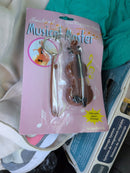 Mini Electronic Violin Keychain with 8 Songs for Ages 8 and Up