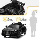 Mercedes AMG GTR 12V Electric Ride-On Car with Remote Control, LED Lights, and MP3功能