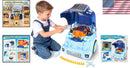 Blue Truck Engine Playset with Lights, Sounds, and Electric Drill