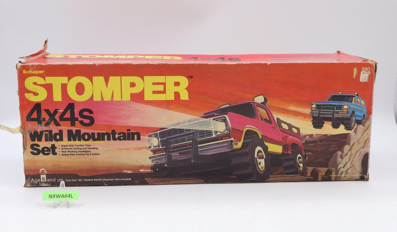 Vintage 1983 Mountain Track Foam 4x4 Stompers Rough Riders Playset