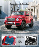 24V Red Mercedes Benz G-Class G500 SUV Ride-On for Big Kids