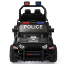 Kids Electric 2-Seater Police Car Jeep with Remote Control