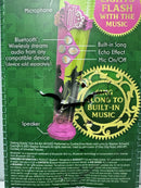 Wicked Bluetooth Karaoke Microphone with Lights for Singing Along and Audio Streaming