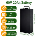 60V 20Ah Lithium Power Pack for Fat Tire Scooter