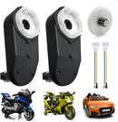 RS390 6V 18000RPM Gearbox Motor for Power Wheels Enhancement (Black)