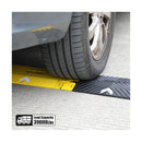 10ft Collapsible Rubber Speed Bump in Yellow