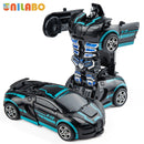 Convertible Robot Race Car Diecast Toy for Children