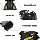Honeyjoy Black 6V Electric ATV Quad Ride-On Car Toy for Kids with MP3 and LED Lights