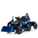 24V Electric Ride-On Tractor Toy for Kids with Versatile 4-in-1 Attachments