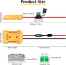 Sturdy Dual Dewalt Battery Adapter Set with 30Amp Fuse – Trustworthy DIY Resource