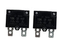 LinkePow 2-Pack 13A Auto-Reset Relay Thermal Switch Circuit Breaker