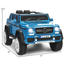 12V Mercedes-Benz Licensed Kids Ride-On Car with Remote Control and Trunk - Navy