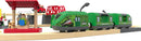 Electric Train Set for Wooden Tracks, Kids' Motorized Toy Train, City Adventure