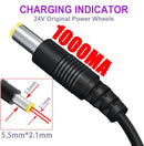 24V Battery Charger for Kids Electric Ride-On Cars and SUVs