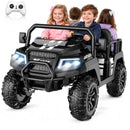 24V Kids Electric Ride-On Car, 4-Seater for Ages 3-8 in Black