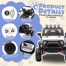 24V Electric Ride-On Car for Kids with 400W Motor, Remote Control, 4-Wheel Suspension, and Bluetooth